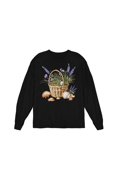 Bluza Femei Prestige-Boutique, Cosulet cu flori 11, Negru