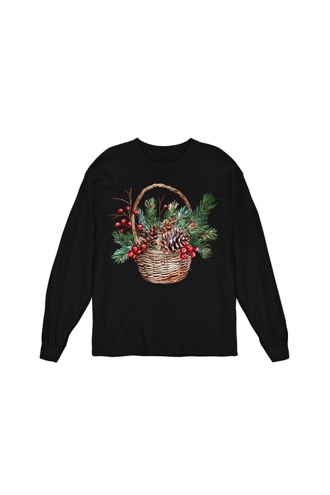 Bluza Femei Prestige-Boutique, Cosulet cu flori 16, Negru