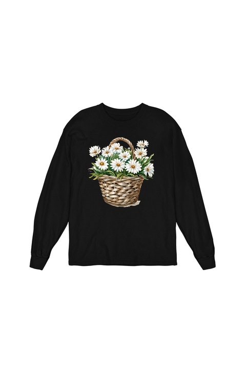 Bluza Femei Prestige-Boutique, Cosulet cu flori 14, Negru