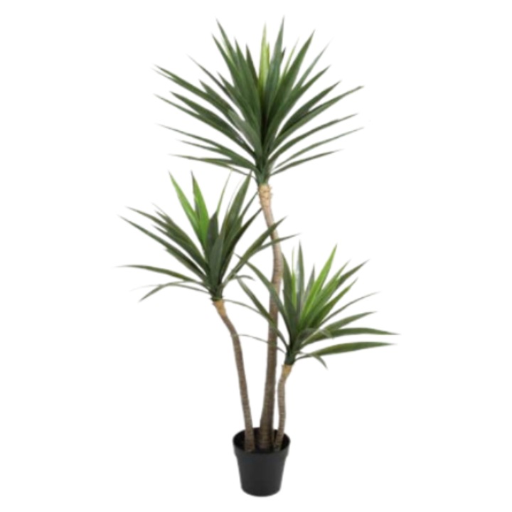Pom artificial, copac Yucca cu aspect natural, 155 cm
