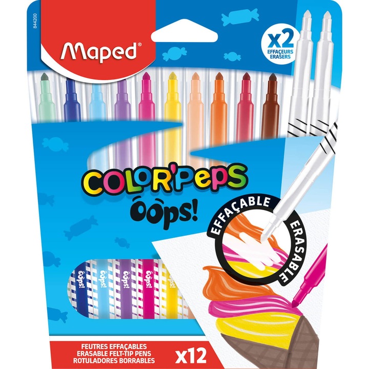 Set Carioci, Maped, 3.6 mm, 12 culori diferite