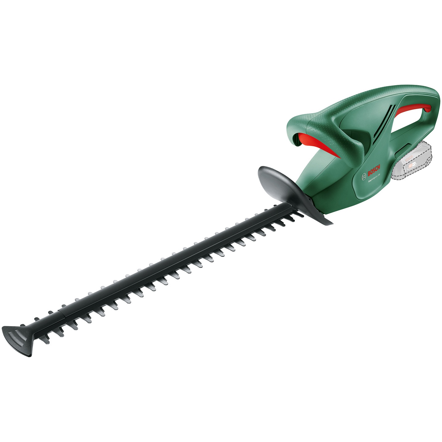 Foarfeca electrica pe acumulator pentru tuns gard viu Bosch EasyHedgeCut 18V-44-11, 18 V, 2400 curse/min, 440 mm lungime cutit, 15 mm distanta intre dinti, fara acumulator si incar