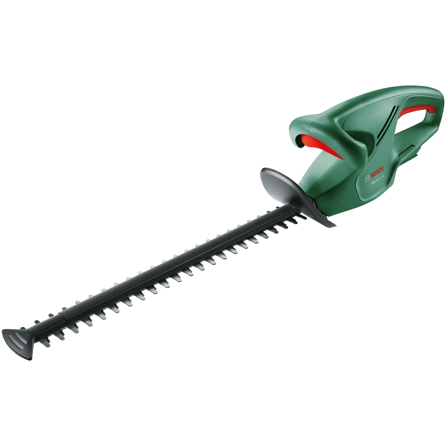 Foarfeca electrica pe acumulator pentru tuns gard viu Bosch EasyHedgeCut 18-52-13, 18 V, 2400 curse/min, 520 mm lungime cutit, 15 mm distanta intre dinti, fara acumulator si incarc