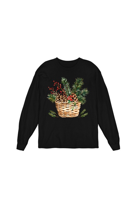 Bluza Femei Prestige-Boutique, Cosulet cu flori 17, Negru