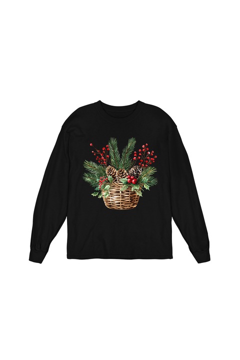 Bluza Femei Prestige-Boutique, Cosulet cu flori 18, Negru