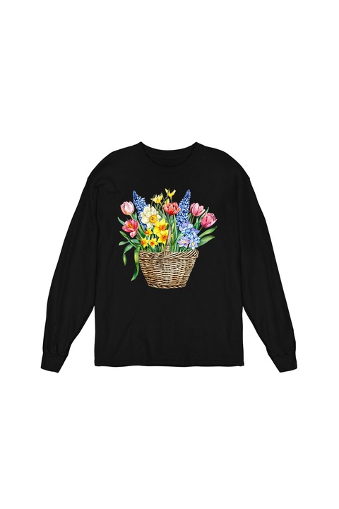 Bluza Femei Prestige-Boutique, Cosulet cu flori 21, Negru