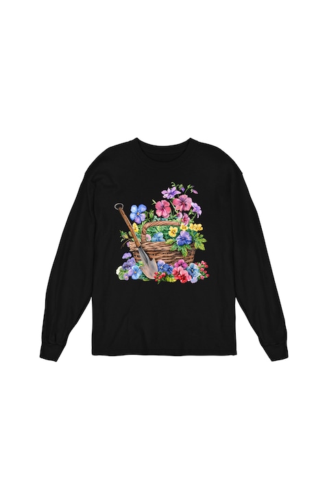 Bluza Femei Prestige-Boutique, Cosulet cu flori 20, Negru