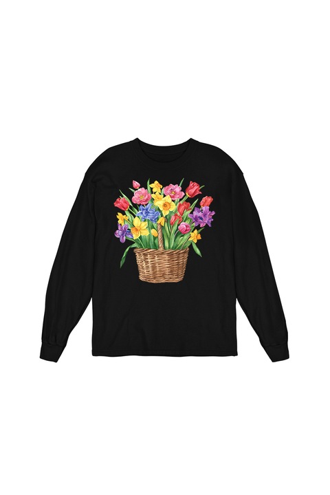 Bluza Femei Prestige-Boutique, Cosulet cu flori 22, Negru