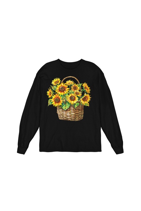 Bluza Femei Prestige-Boutique, Cosulet cu flori 25, Negru