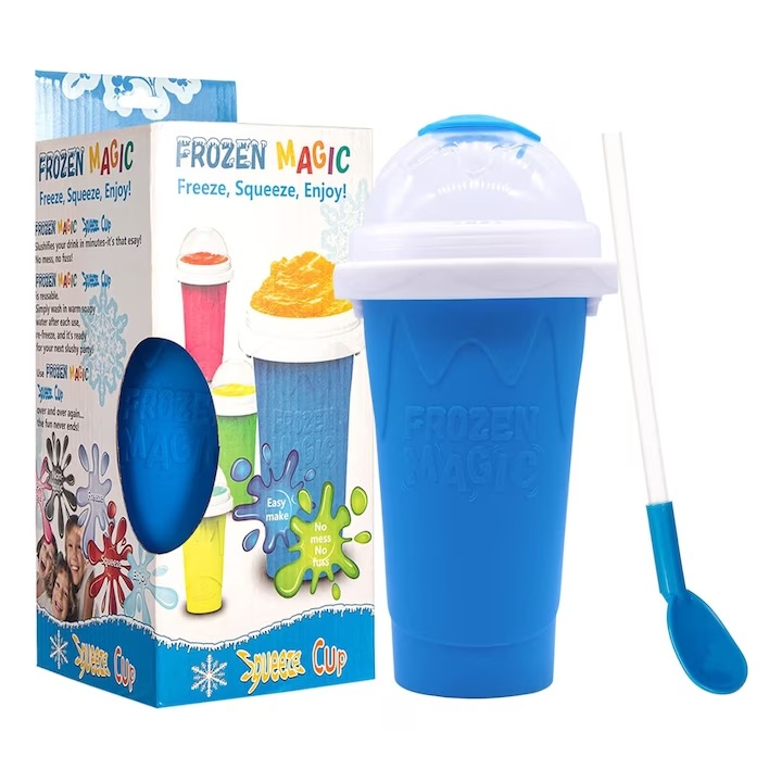 Pahar pentru Slushy/Ice Juice/Milkshake/Smoothies, Quick Frozen Magic Cup, DIY in 5 minute, Frozen Magic Slushy Cup
