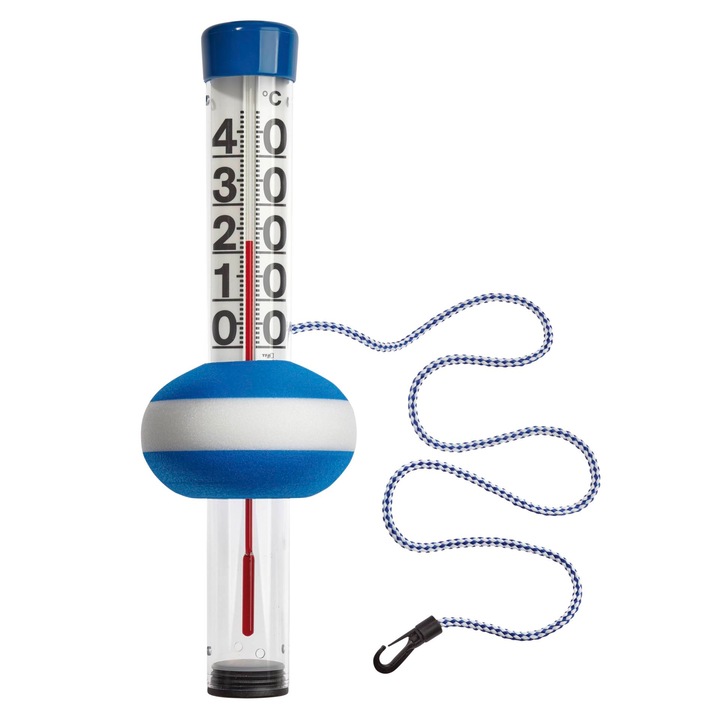 Termometru pentru piscina, TFA-Dostmann, Plastic, Albastru / Alb