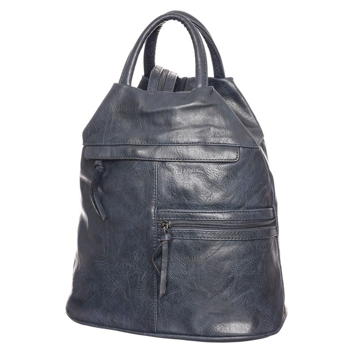 Női táska, Hernan Bag's Collection, kék, műbőr, 32 x 30,5 x 18 cm