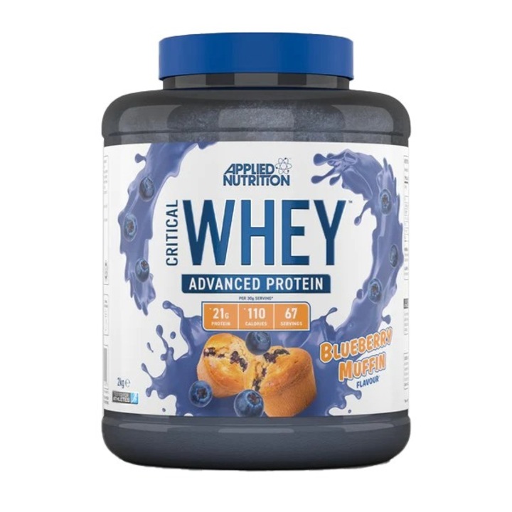 Хранителна добавка Applied Nutrition Critical Whey Advanced Protein Blend, Боровинково Кексче, 2000 грама