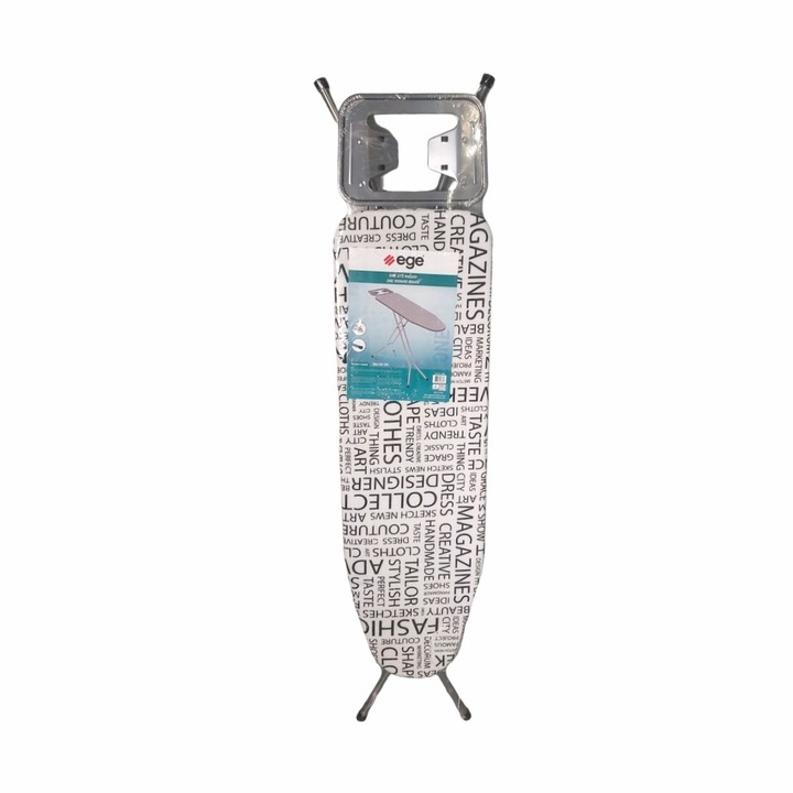 Masa de calcat Bumbac cu baza burete, EGE, Newspaper, 105x30 cm