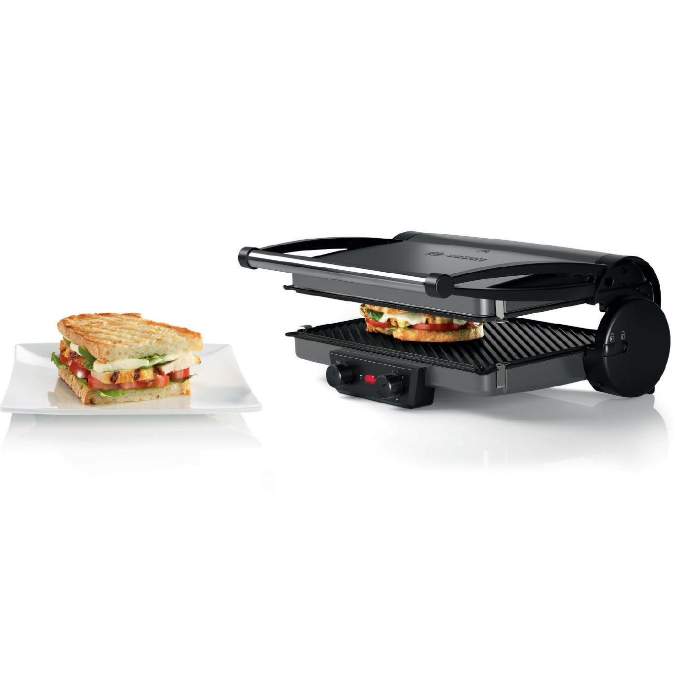 Bosch TCG4215 3in1 elektormos grill, 2000W, Állítható hőmérséklet ...