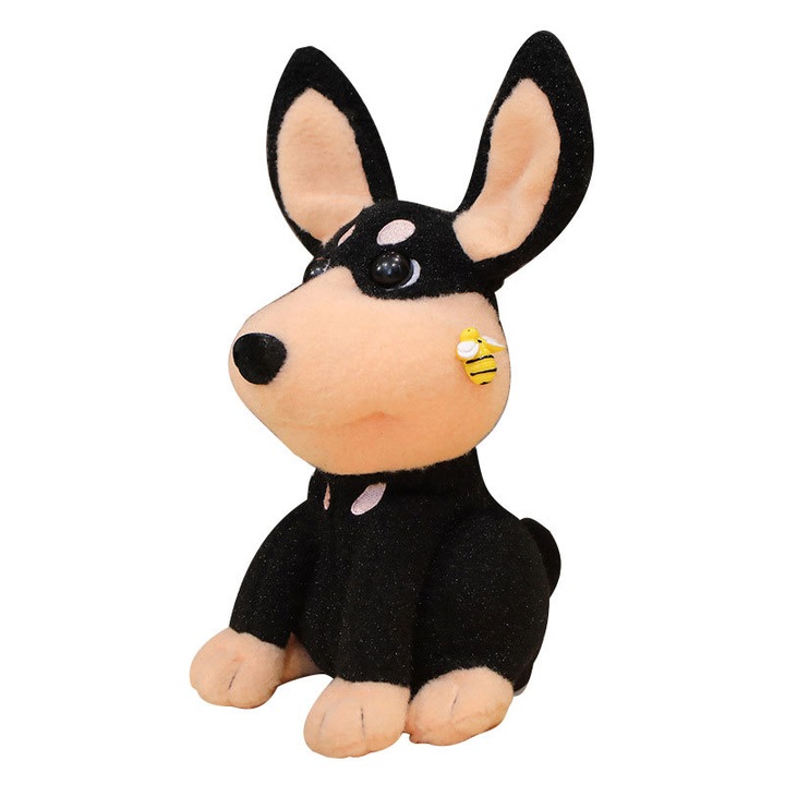 Jucarie de plus, 25 cm, Negru/Maro