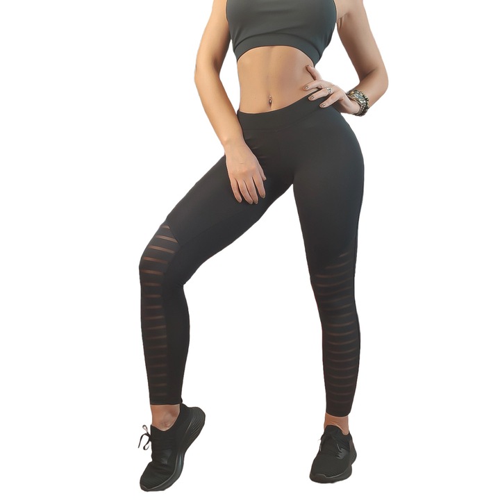 WildFashion noi sportharisnya, polieszter, fekete, Fekete