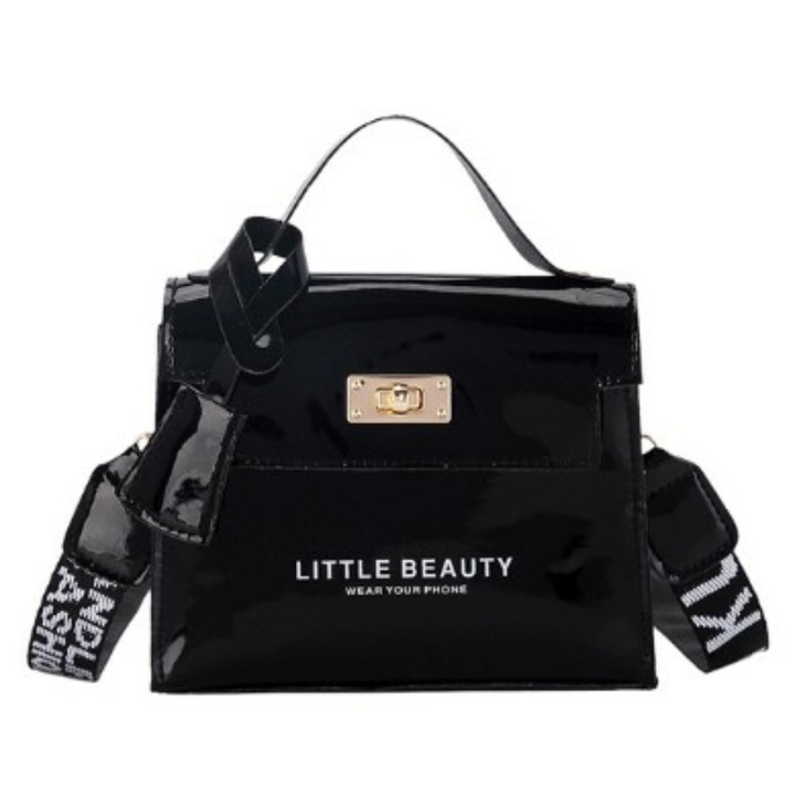 Női táska - fekete - 17 x 13 x 6 cm