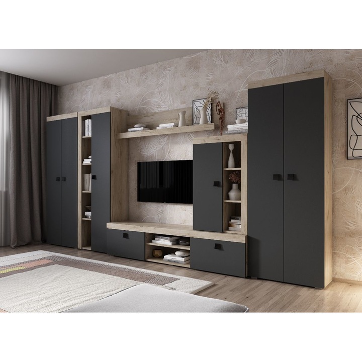 Set Living Ontario, C4 - b, L 375.2 x A 35.2 xH 182 cm