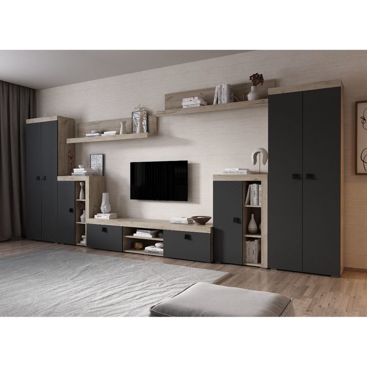 Set Living Ontario, C6 Duo, L 435.2 x A 35.2 x H 200 cm