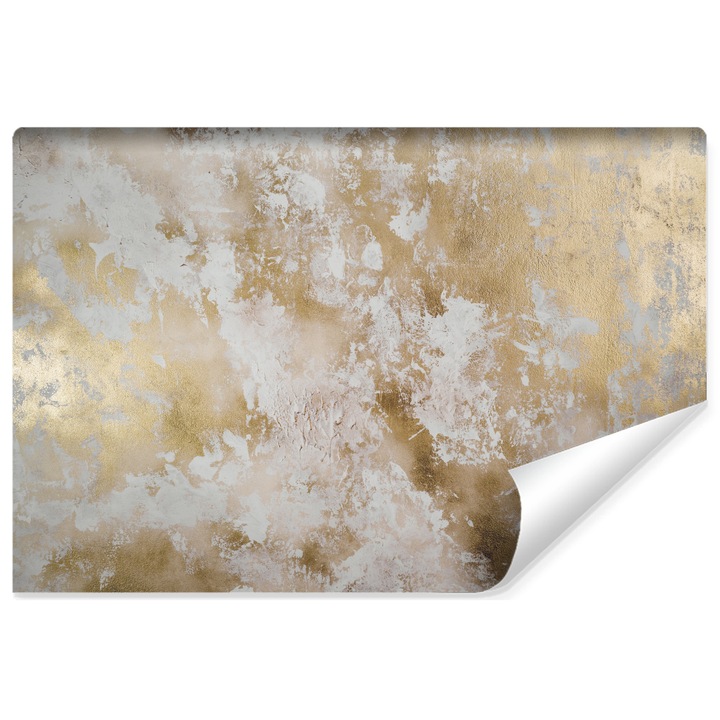 Muralo Fotótapéta arany, exkluzív, fali, absztrakt dekoráció nappaliba 300 cm x 210 cm hálószobába