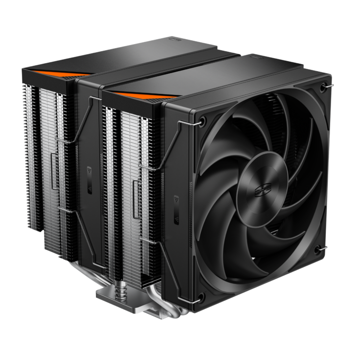 Hűtő PCCOOLER, skt. univerzális, léghűtéses, szellőző. 120 mm, 500 – 2200 RPM, LED szám, "RZ620 BK"