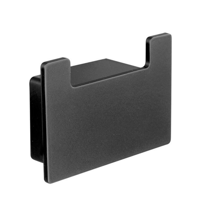 Umeras Kapitan Neo, dublu, otel inoxidabil AISI 304, negru mat