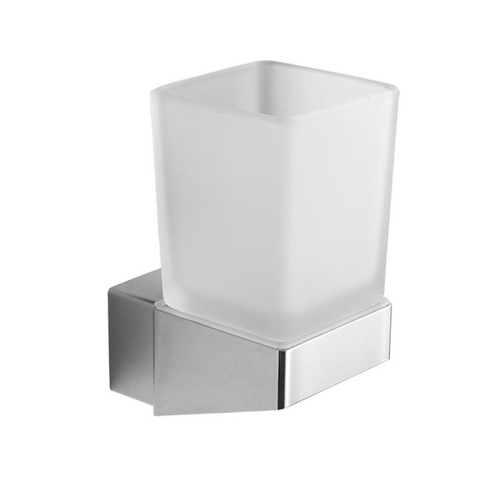 Kapitan Neo kiegészítő csésze, egyszemélyes, üveg, rozsdamentes acél AISI 304 Inox 18/10, szatén