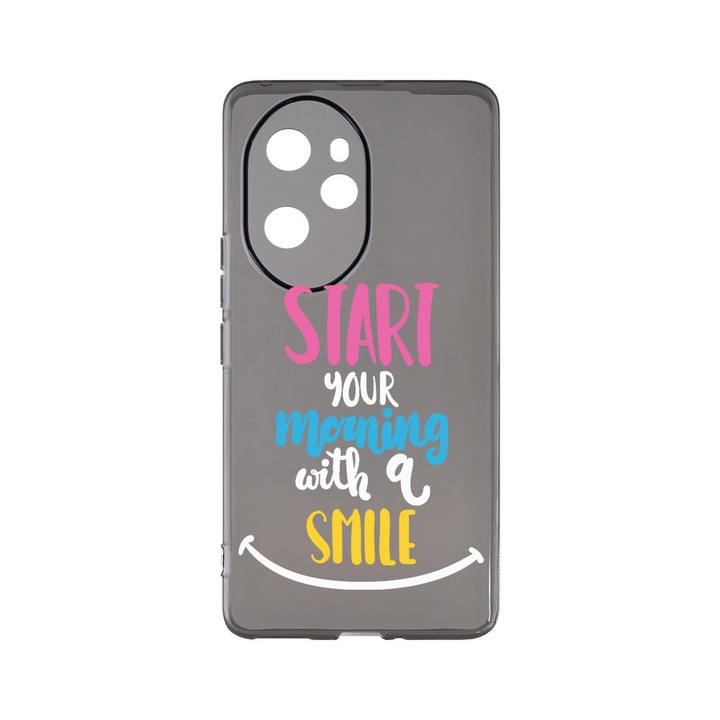 Силиконов калъф BestCase за Honor X8a, Smile At Morning, Camera Protection, Grafit Silicon 1.5MM, GT 47