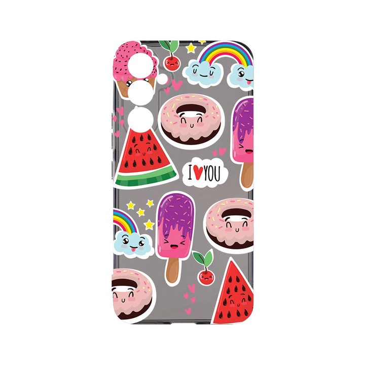 Husa BestCase® Grafit Silicon 1.5MM, Compatibila Cu Samsung Galaxy S23 FE, Summer Feeling, Antisoc, Anti-Galben, Rezistenta la uzura, Protectie Camera, GT 87