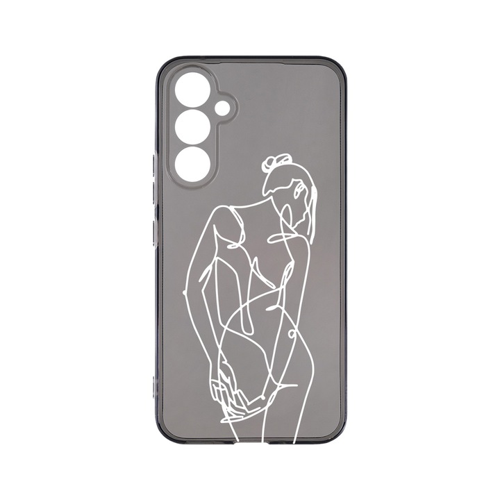 Husa BestCase® Grafit Silicon 1.5MM, Compatibila Cu Samsung Galaxy S23 FE, Woman, Antisoc, Anti-Galben, Rezistenta la uzura, Protectie Camera, GT 1067