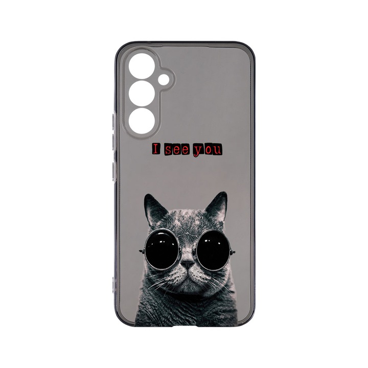 Husa BestCase® Grafit Silicon 1.5MM, Compatibila Cu Samsung Galaxy S23 FE, I See You, Antisoc, Anti-Galben, Rezistenta la uzura, Protectie Camera, GT 9