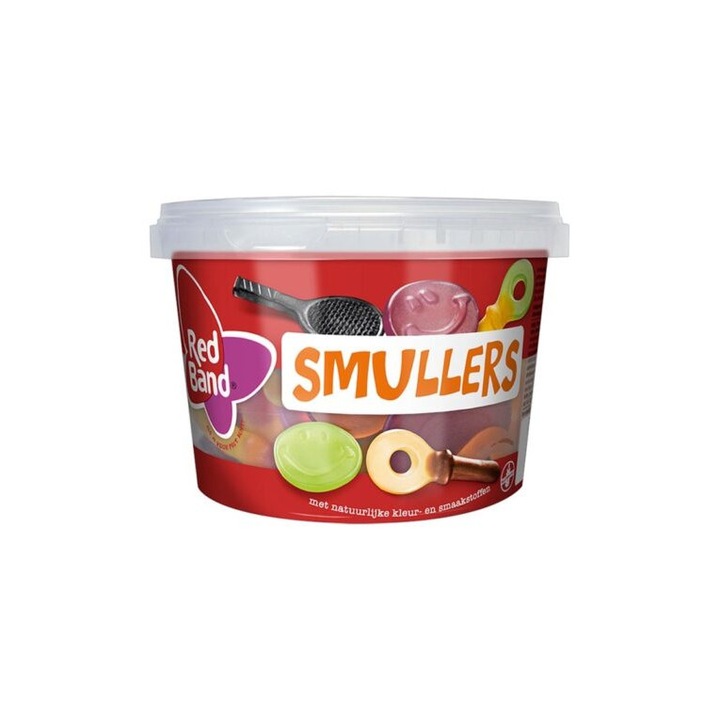 Jeleuri mix, Red Band, de fructe si lemn dulce, Smullers, 525 g