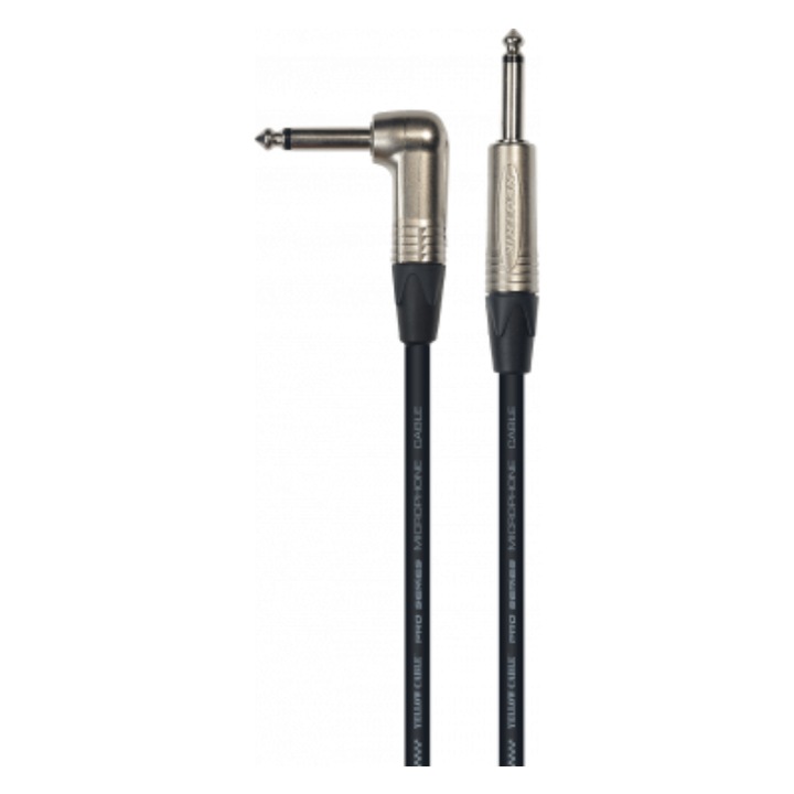 Cablu pentru chitară, Yellow Cable, PROG76D-C, Cablu din seria Pro, 6 metri, Negru