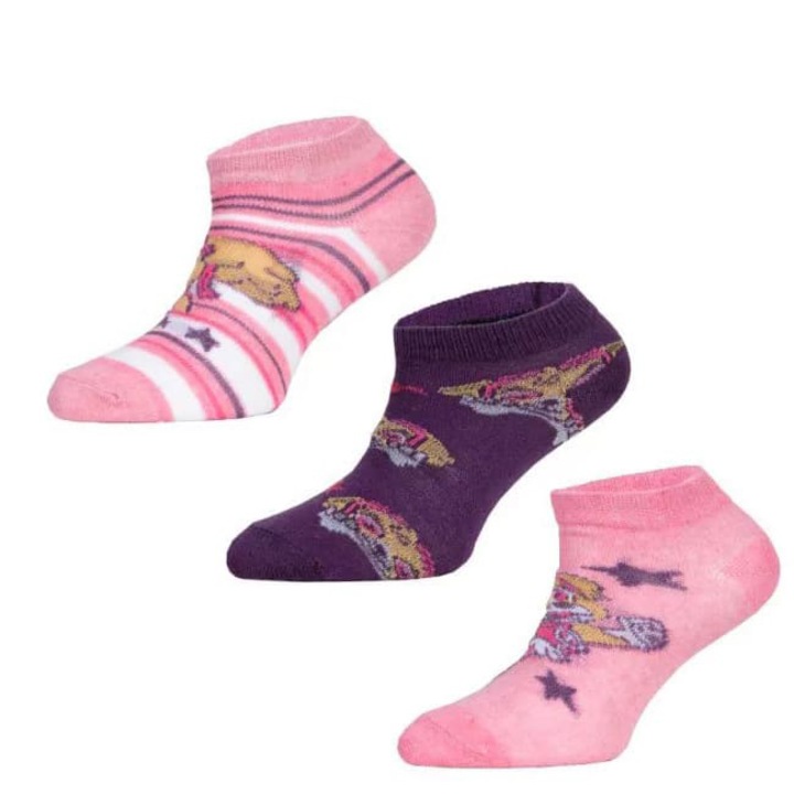 Чорапи Paw Patrol Skye, Комплект 3бр, Розово / лилаво