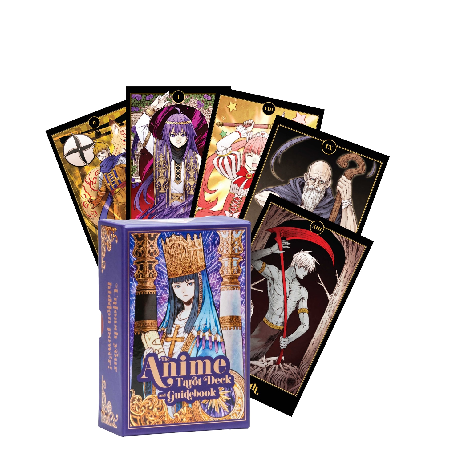 Pachet Tarot Anime, Insight Editions, 78 de carti, Multicolor