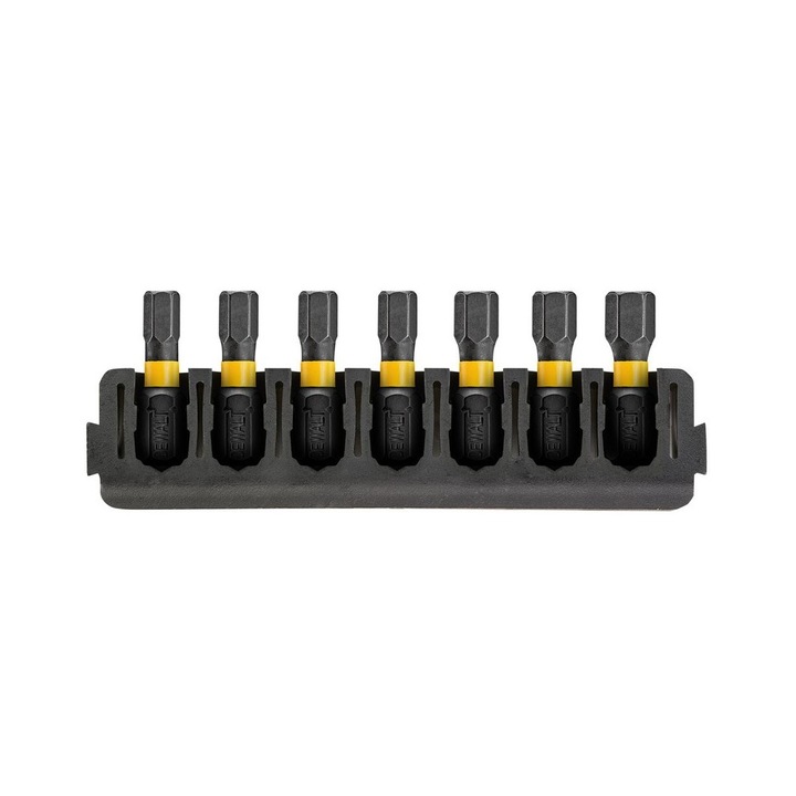 FLEXTORQ bit, HEX 25mm, 7 darab, DEWALT