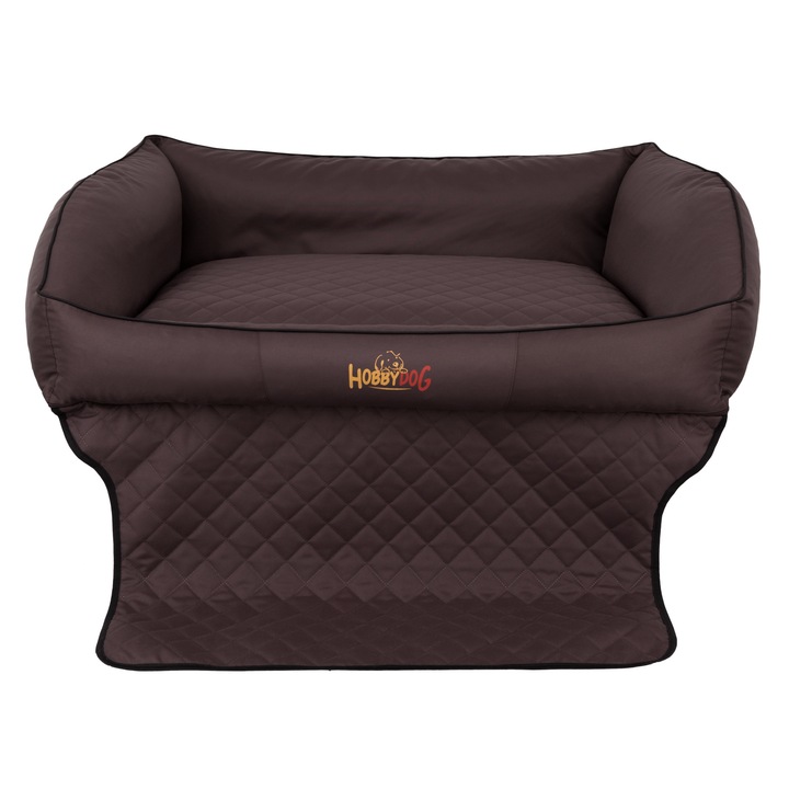 Pat pentru caini, HobbyDog, Spuma, Maro inchis, 70x50 cm, M
