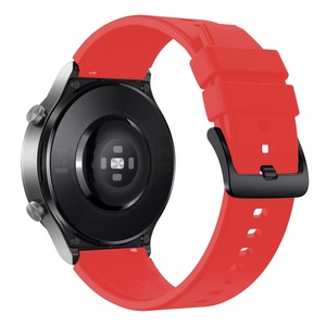 Curea ceas silicon SA&SO General Store®, compatibilă cu smartwatch Huawei Watch GT 2 / 3 PRO, Samsung Galaxy Watch 46 mm sau orice ceas cu lățime curea 22 mm, Roșu, X27