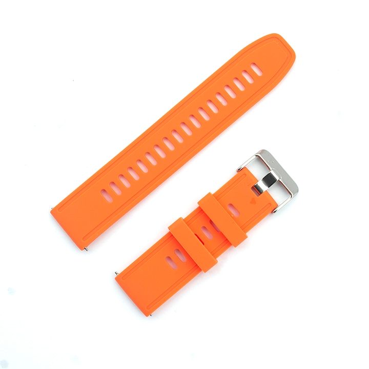 SA&SO General Store® силиконова каишка за часовник, съвместима със смарт часовник Huawei Watch GT 2 / 3 PRO, Samsung Galaxy Watch 46 мм или всеки часовник с ширина на каишката 22 мм, оранжев, X31