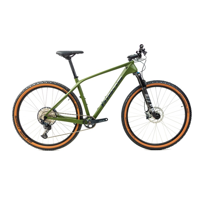 Планински велосипед RINOS Gaia 4 Carbon MTB, Shimano SLX 12 предавки FOX, Schwalbe 29x2.25 гуми