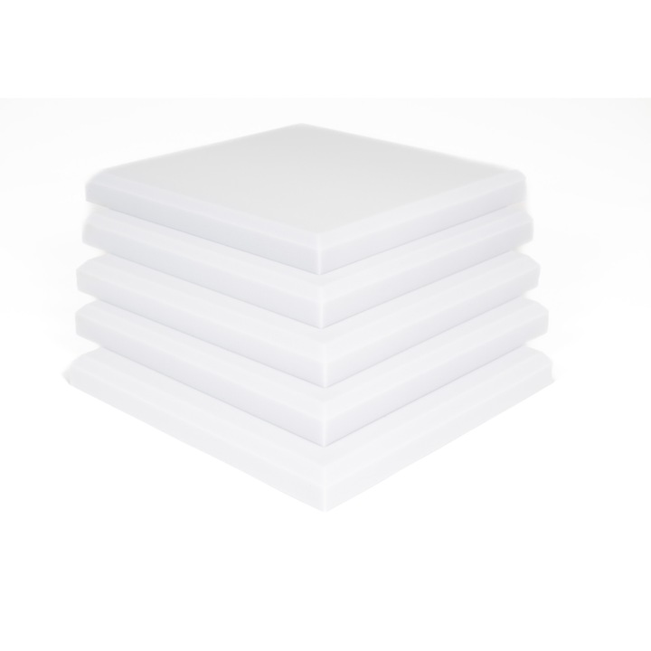 Set placi izolatie fonica BASOTECT®BASF®, gri deschis, 61.5 x 61.5 x 4 cm, 5 placi