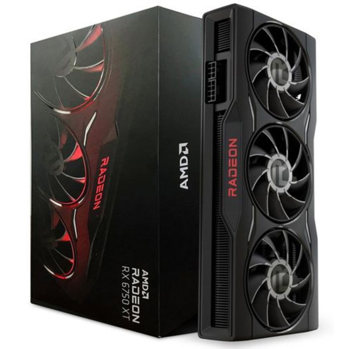 Placa Video XFX AMD Radeon™ RX 6750 XT Core Gaming, 12GB GDDR6, 192-bit