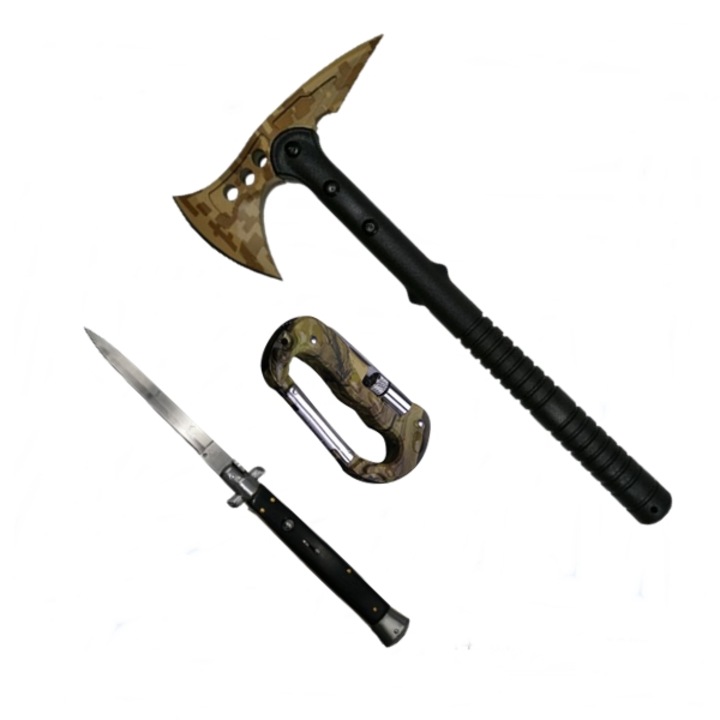 Axkészlet, többfunkciós karabély és automata megszakító, Depox®, acél, fekete