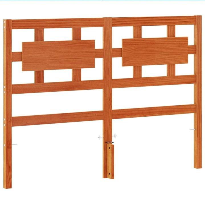 Tablie de pat vidaXL, maro ceruit, 135 cm, lemn masiv de pin, 5.2 kg 844230