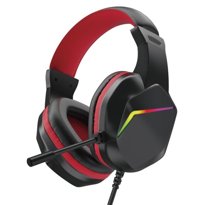 Слушалки i-JMB геймърски, Led, Регулируеми, Микрофон