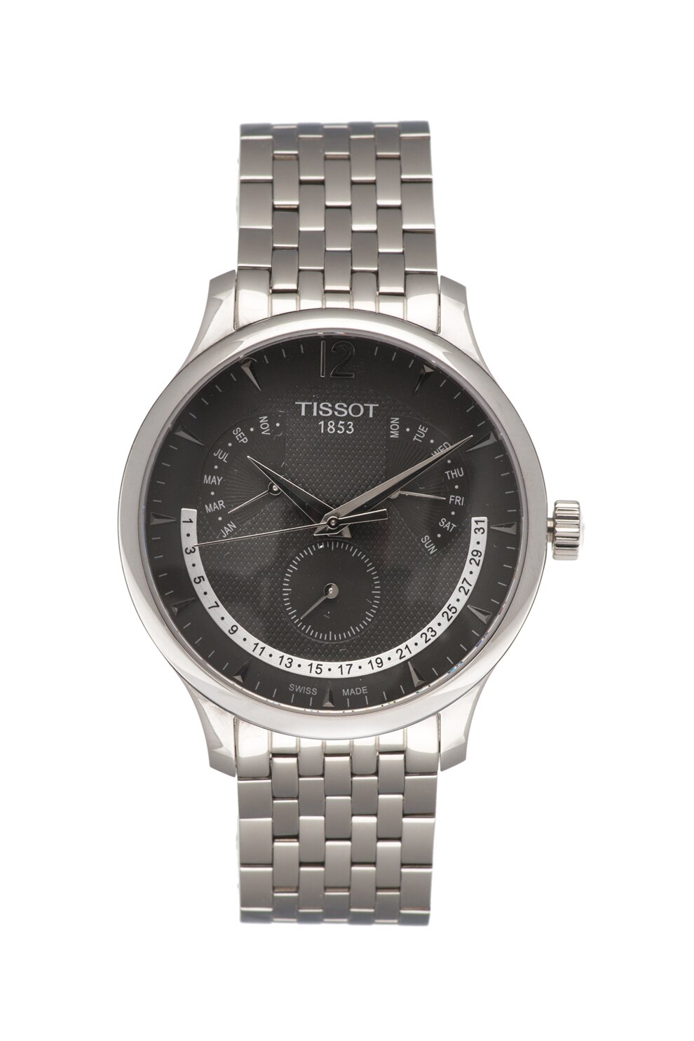 Tissot, Ceas analog cu mecanism swiss quartz, Argintiu