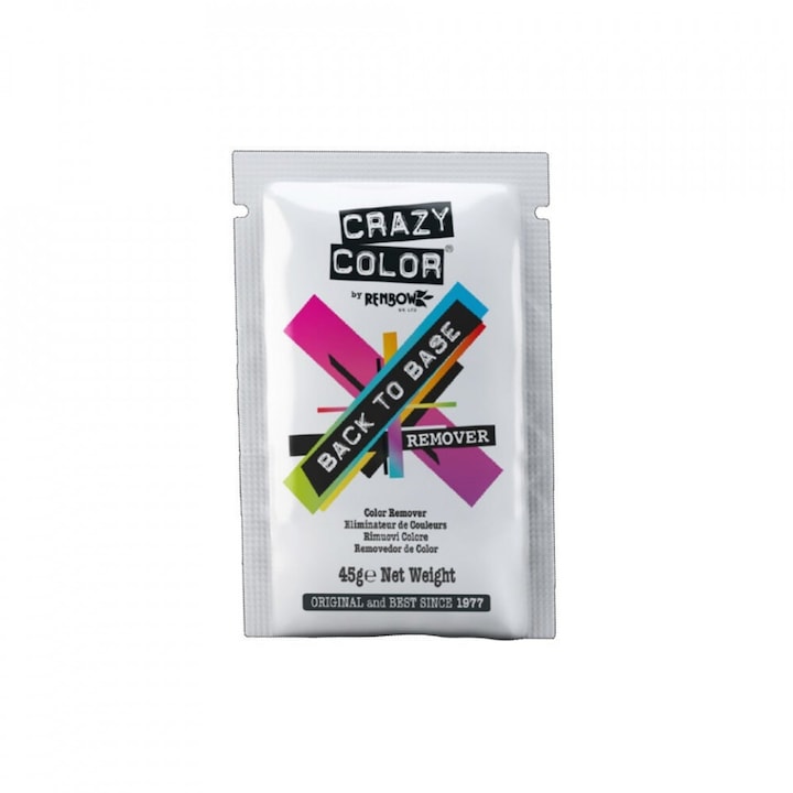 Pudra pentru indepartarea culorii Back To Base Remover 45 g, Crazy Color