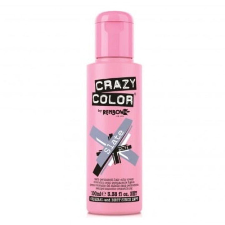 Vopsea semipermanenta 027 Silver 100 ml, Crazy Color