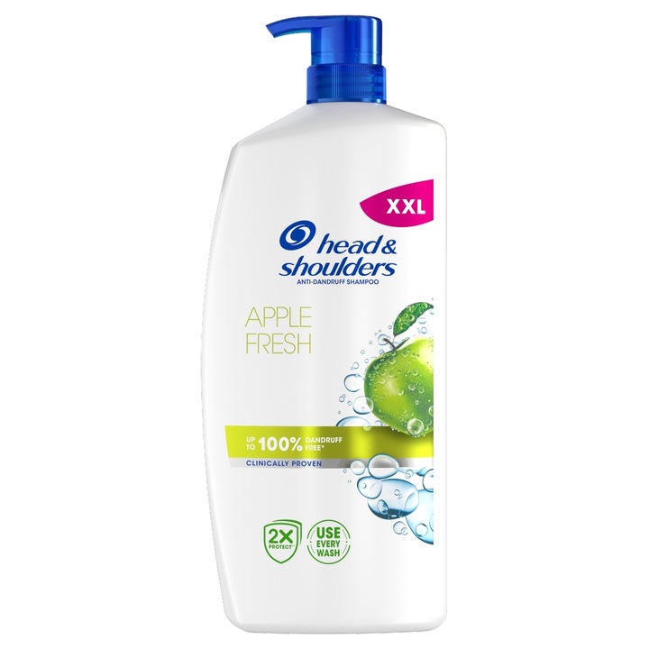 Sampon de par Head & Shoulders, Apple Fresh, 800 ml, anti-matreata, pentru toate tipurile de par
